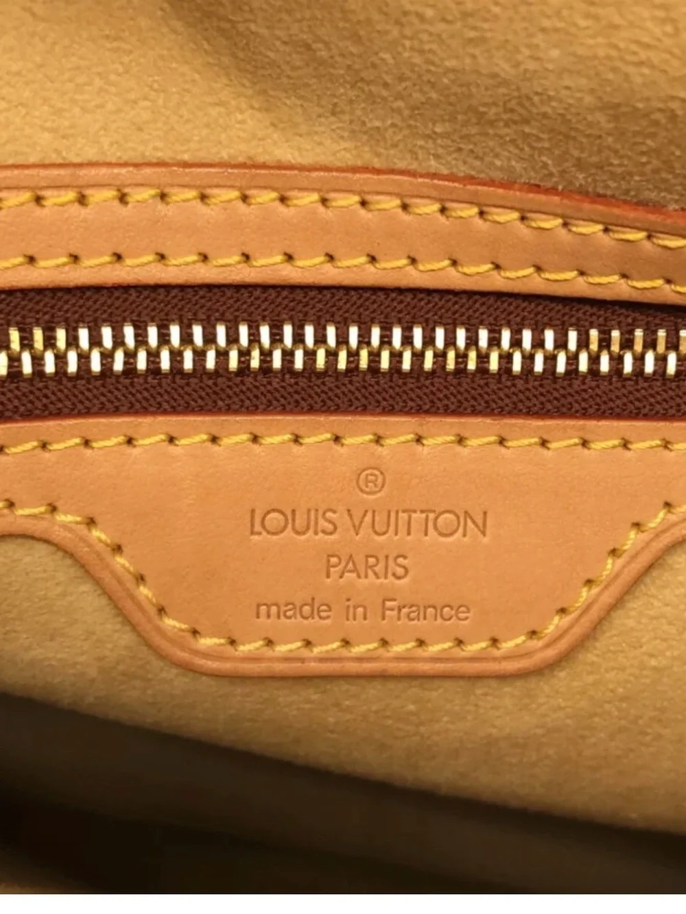 Louis Vuitton Monogram Hobo Shoulder Bag in Brown and Tan